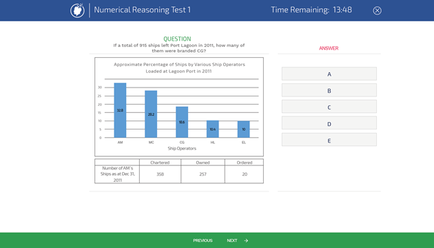 Numerical Reasoning Example Question