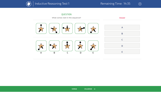 Inductive Reasoning Example Question