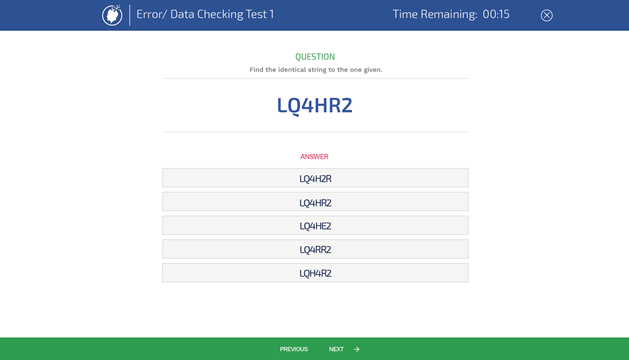 Error Checking Example Question